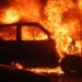 Polițistul de frontiera care a incendiat o mașină, 2 ani de închisoare, sub supraveghere