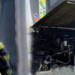 Autobus in flacari, in mers la Săldăbagiu de Munte. Pasagerii s-au autoevacuat