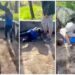 Scene de coșmar: un copil umilit și lovit de un adolescent, în aplauzele celor din jur