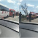 Trei persoane transportate la spital în urma unui accident rutier grav pe DN19