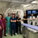 Echipa Compartimentului de Radiologie Intervențională a SCJU Bihor (de la stânga spre dreapta: teh. Remus Florian, Dr. Adriana Pop br. Adrian Negrean, teh. Andrei Lazăr, teh. Alex Bîrsan, fiz. med. Andrei Stoie, teh. Nicolae Cioca, Dr. Sebastian Boancă, Dr. Dan Mihoc, Dr. Mihai Gherman, Dr. Călin Morgovan