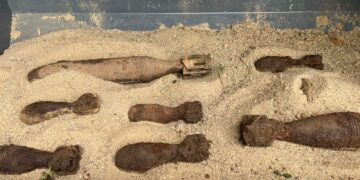 ISU Bihor, intervenție de urgență: bombe din război găsite în curtea unui localnic