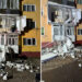 Explozie de butelie în Aleșd: O femeie a fost grav rănită, balconul s-a prăbușit