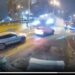 VIDEO | A zburat peste sensul giratoriu din Oneștilor! Imagini incredibile cu un Mercedes proiectat în aer, în Oradea