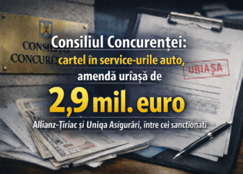 Consiliul Concurenței: cartel în service-urile auto, amendă uriașă de 2,9 mil. euro; Allianz-Țiriac și Uniqa Asigurări, între cei sancționați