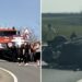 Accident pe Centura Săcueni: o mașină s-a răsturnat pe carosabil