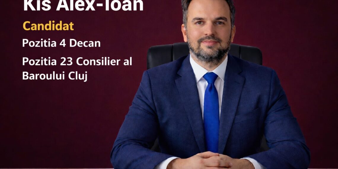 INTERVIU cu av. Kis Alex Ioan , candidat la funcția de decan al Baroului Cluj: Profesia de avocat are nevoie de mai mult respect în sistemul de justiție