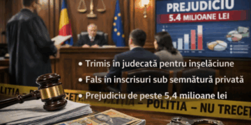 Administrator din Bihor, trimis în judecată pentru înșelăciune de peste 5,4 milioane lei și fals în înscrisuri sub semnătură privată