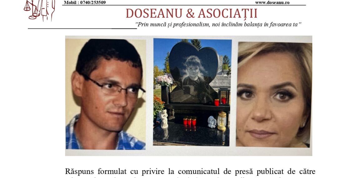 Reacție după comunicatul Curții de Apel Oradea în cazul Burduja. Casa de avocatură Doseanu & Asociații publică integral poziția familiei