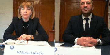 Procurorii Marinela Mincă și Marius-Ionel Ștefan. Foto: captură video – Ministerul Justiției