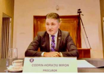 Procurorul Codrin Miron Sursa foto: captură de ecran / Ministerul Justiției