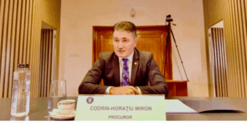 Procurorul Codrin Miron Sursa foto: captură de ecran / Ministerul Justiției