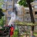 Incendiu într-un bloc din Oradea! Locatari evacuați după degajări mari de fum