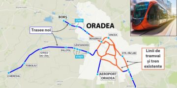 Mega-proiect de peste 280 de milioane de euro în Bihor! Rețea de 33,4 km pentru Tram-tren între Oradea, aeroport și zona metropolitană