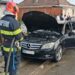 Mașină cuprinsă de flăcări în mers, la Aleșd! Intervenție rapidă a pompierilor