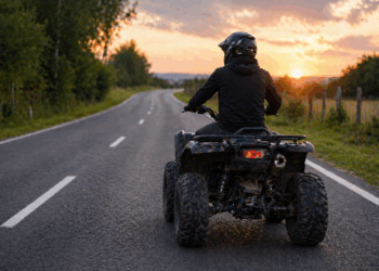 Minor la volan fără permis, prins cu ATV neînmatriculat pe drumurile din Bihor