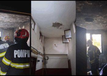 Incendiu izbucnit în această seară într-un apartament din Satu Mare. Flăcările ar fi pornit din camera copiilor