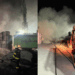 Incendiu la o platformă de deșeuri din Satu Mare! Pompierii au intervenit ore în șir pentru stingerea focului