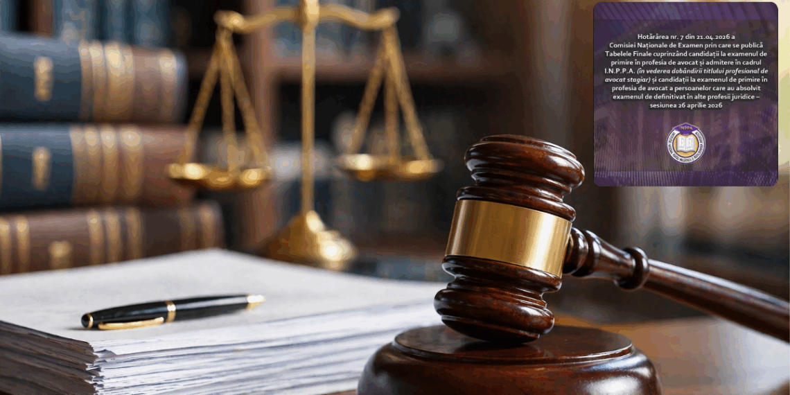 UNBR a publicat listele finale pentru admiterea în profesia de avocat și în cadrul I.N.P.P.A.