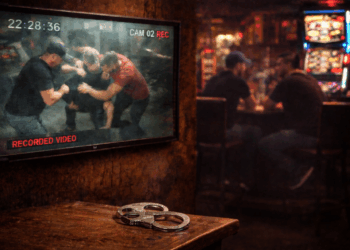 Scene de violență într-un bar din Salonta: trei împotriva unuia, bătaie filmată și verdict surprinzător în instanță