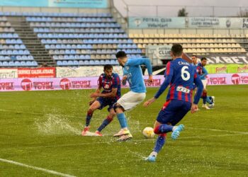 Le-au scos mingea din poartă! FC Bihor a cedat pe final în „bazinul” de la Voluntari; Din nefericire un meci cu evenimente cauzate de starea impracticabilă a terenului
