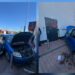 Mașină scăpată de sub control în Satu Mare! Un șofer a intrat cu autoturismul într-un spațiu comercial