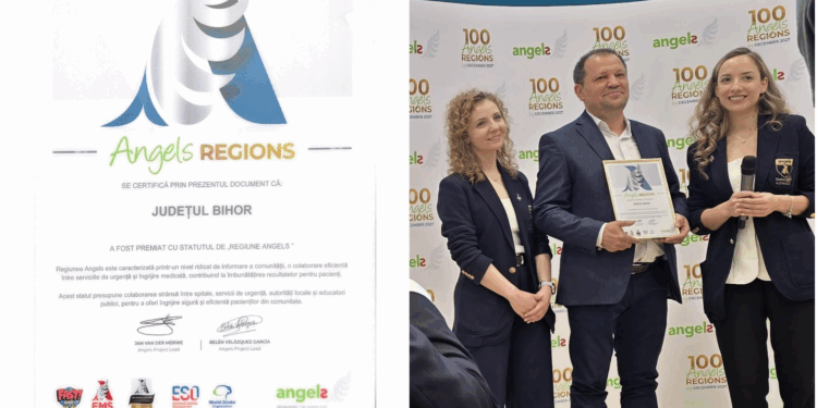 Serviciul de Ambulanță Județean Bihor, recunoscut la nivel internațional. Serviciul a primit statutul de „Regiune Angels”
