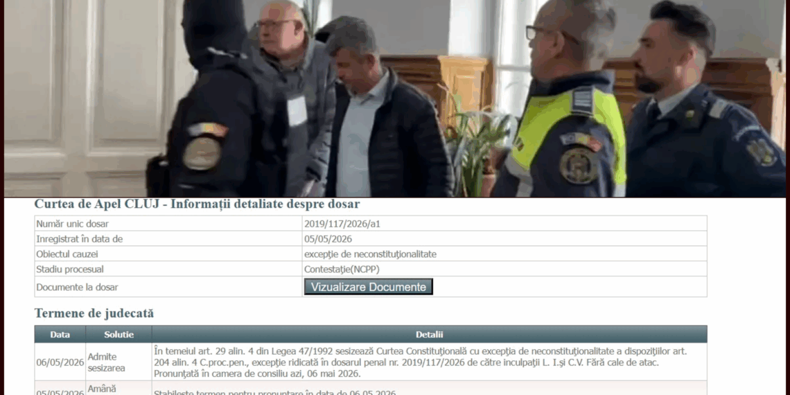 Curtea de Apel Cluj sesizează Curtea Constituțională în dosarul DNA de la Bistrița. Excepția invocată de doi inculpați