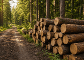 Tun cu lemn de calitate în Bihor! Doi angajați silvici au ajuns în arest