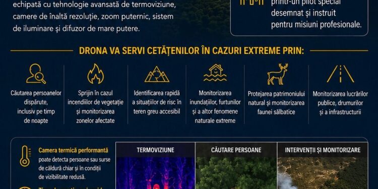 Balc printre primele comune din Bihor care pregătește o dronă cu termoviziune pentru intervenții de urgență: tehnologie modernă pentru salvări, incendii și situații-limită
