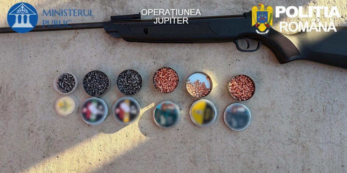 Operațiunea JUPITER în Bihor: arme și sute de proiectile descoperite la percheziții în Oradea și alte trei localități