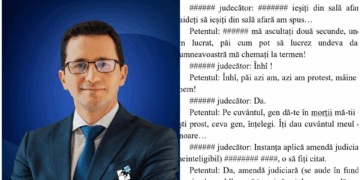 Judecătorul Alin Ene: „Aștepți liniștit nota de plată”. Condamnare după injurii adresate în sala de judecată