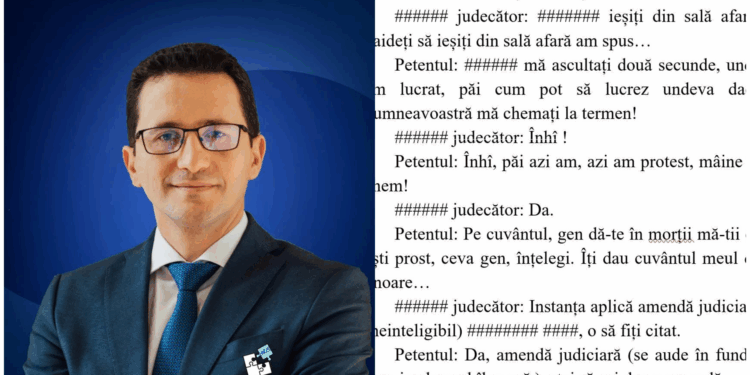 Judecătorul Alin Ene: „Aștepți liniștit nota de plată”. Condamnare după injurii adresate în sala de judecată