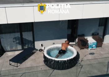 VIDEO. Operațiune ca în filme! Din piscină în arest. Final de drum pentru un fugar urmărit internațional