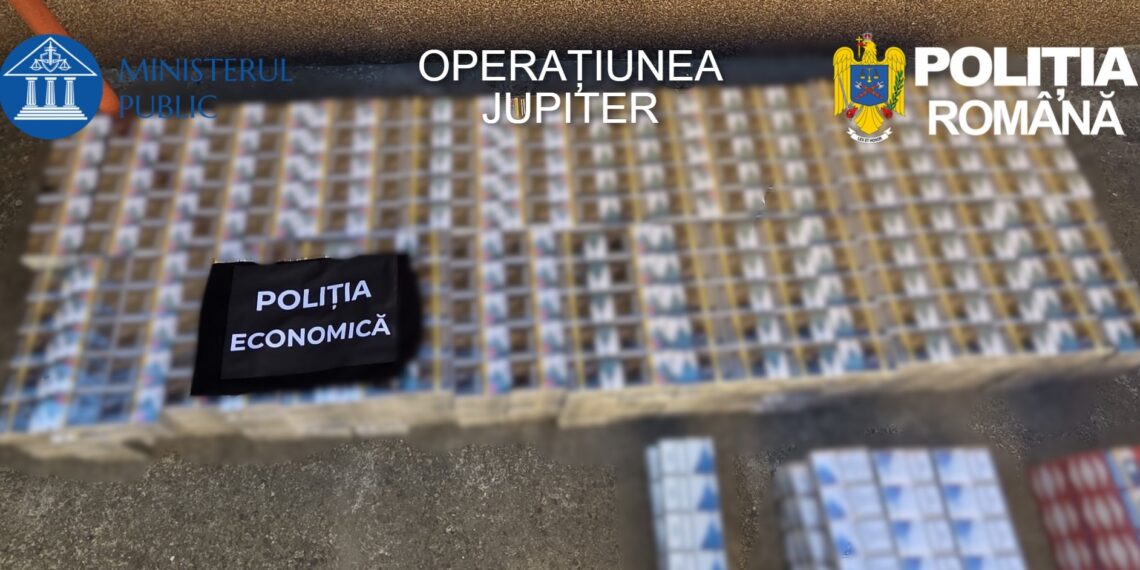 VIDEO. Operațiunea Jupiter în Bihor: peste 160.000 de țigarete de contrabandă și zeci de mii de euro, descoperite la percheziții