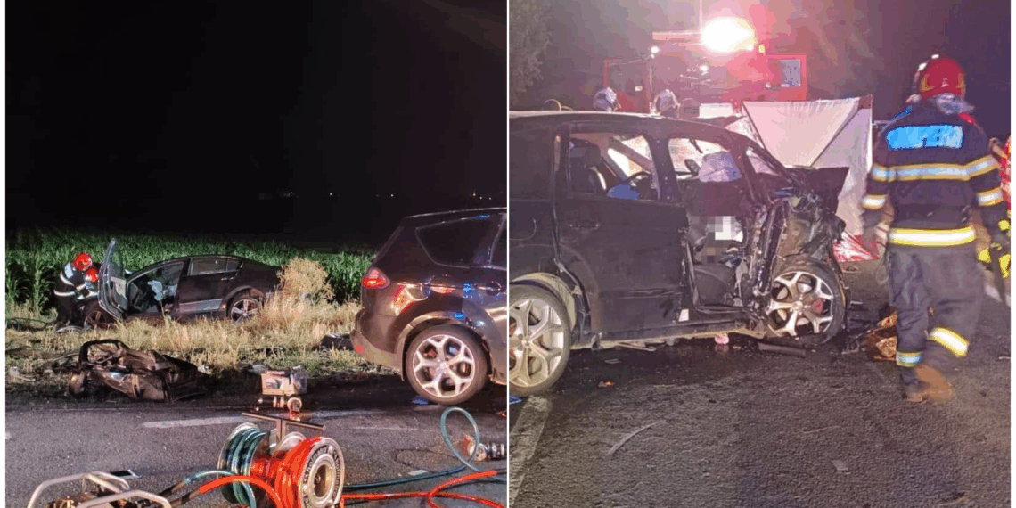 Tragedie pe DN19, în Bihor: două persoane au murit și trei au fost rănite într-un impact frontal