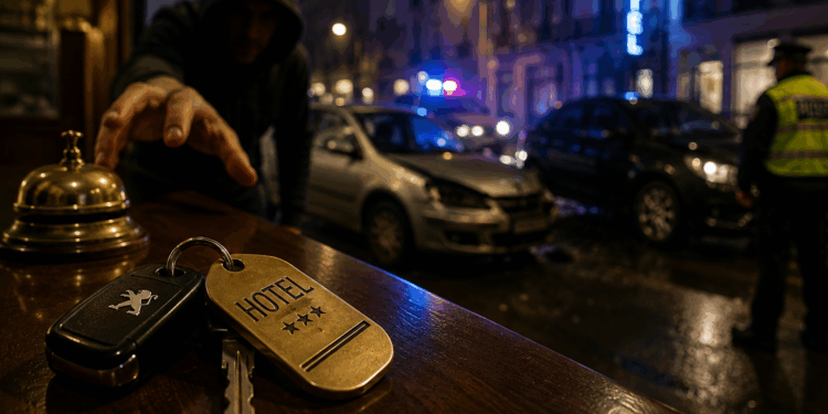 A furat mașina hotelului în care era cazat și a pornit beat criță prin Oradea. Condamnare definitivă după ce a lovit două autoturisme