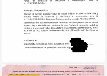 ITM Bihor a amendat cu 1 milion de lei Asociația lui Viorel Pașca. Motivele sancțiunii nu au fost făcute publice