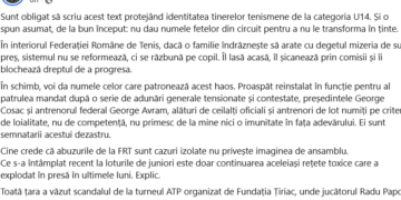 „Metoda Pixului” declanșează o situație șocantă. Părinții acuză de abuz Federația Română de Tenis