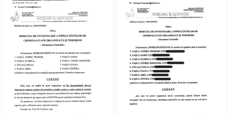 Avocatul Răzvan Doseanu cere DIICOT să permită accesul la dosarul complet înainte de judecarea contestațiilor