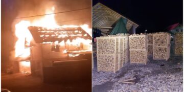 Incendiu devastator la o fabrică de prelucrare a lemnului din Bihor. Flăcările amenințau un rezervor cu 5.000 de litri de motorină – VIDEO